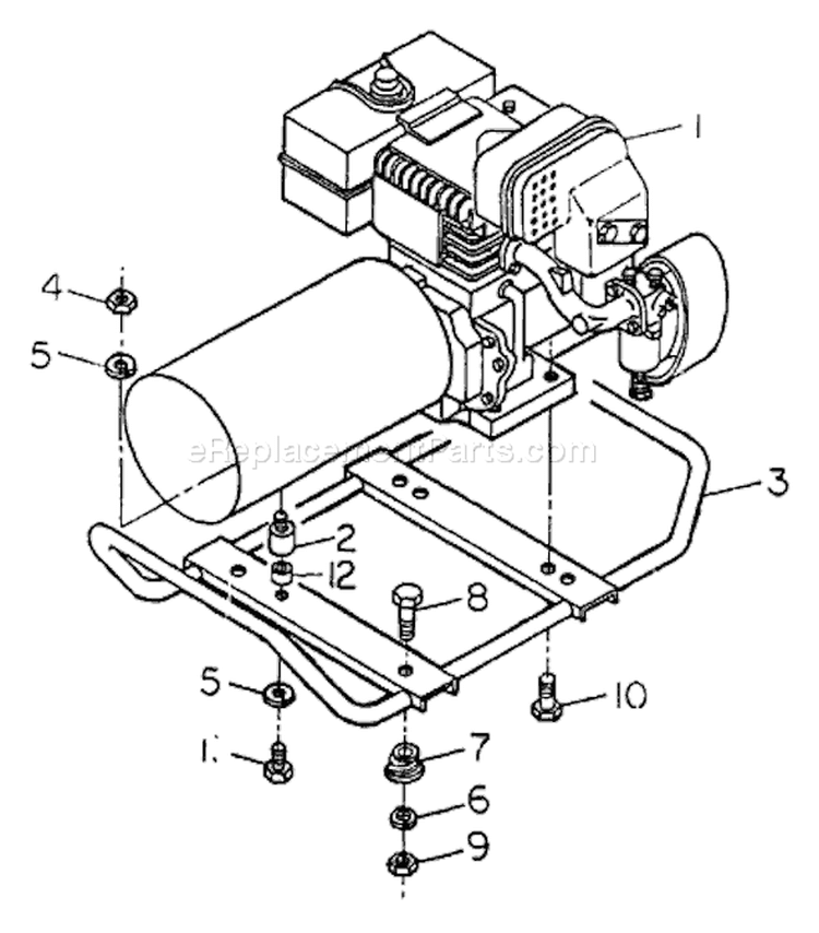 Page B Diagram and Parts List for 8871-0  Briggs and Stratton Generator